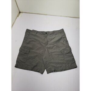 Magellan Shorts Mens 38 Water Repellent Gray Closure Button RN 098223